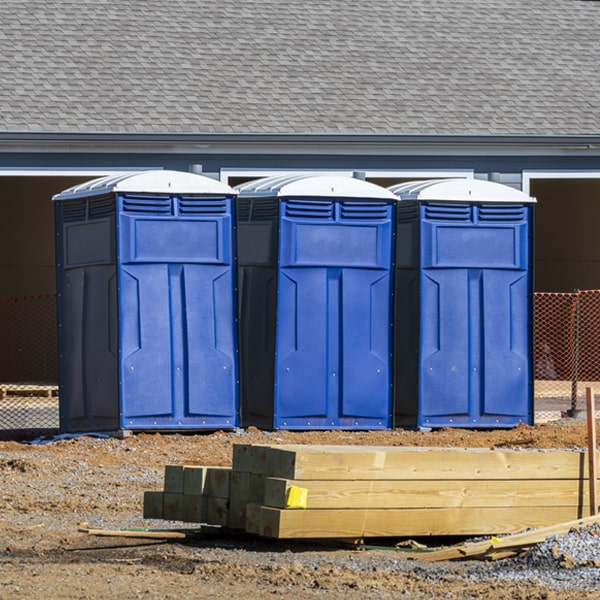 what is the maximum capacity for a single portable restroom in Fultonham New York